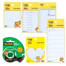 쓰리엠 카카오프렌즈 라이언팩 문구세트, 혼합 색상, 1세트