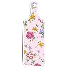 Roem Design 雙面託盤砧板 雞圖案, 浪漫紅色花卉淺粉紅色, 1個