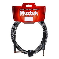 Muztek Retro Sound Guitar & Bass Cable SL 型, 5m, RS500BS