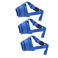 인터팝 강아지 고급 매쉬 입마개 M, 블루, 3개