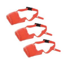 인터팝 강아지 고급 매쉬 입마개 M, 레드, 3개