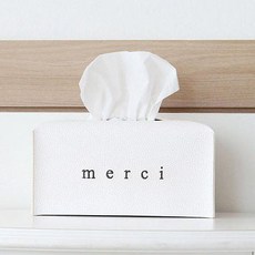 데코토닉 메르시 레더 티슈커버, 오프화이트