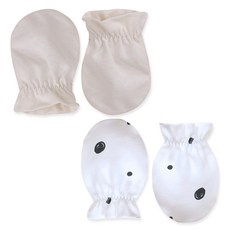 Organic Boom 素色黑色哈巴狗圖案四季手套4件組