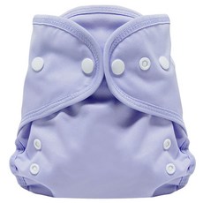 베이비앙 포켓식 원사이즈 기저귀커버 똑딱이, 라벤더, 1개