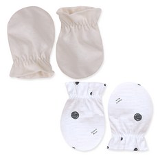 Organic Boom 素色黑色哈巴狗圖案夏季手套4件組