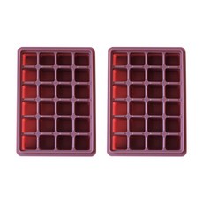 廚房工廠粉彩矽膠冰模 24格, 深粉色