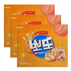크라운 뽀또 피넛버터, 384g, 3개