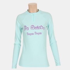 REGEN BOGEN 字母印花半拉鍊長袖防曬泳衣