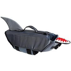 Pet's Land鯊魚寵物犬救生衣, 灰色的