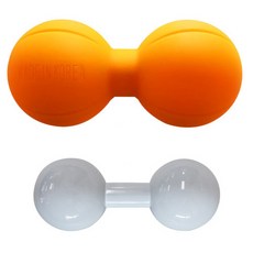 花生球+雙頭圓球造型按摩器, 1套, 橙色