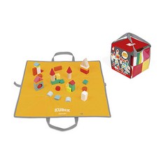 자노드 큐빅스 투고 원목블록 40p, 혼합 색상, 1개