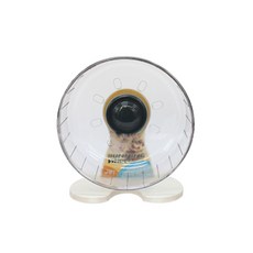 도치퀸 소동물용 스탠드 걸이 겸용 런닝 쳇바퀴 중형, 블랙, 1개