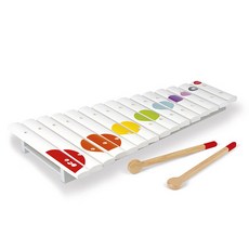Janod 15音木琴樂器玩具, 白色的