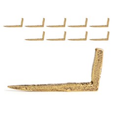 선반나라 L형 주물 못 소 골드, 10개입