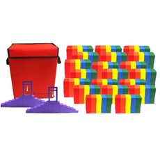 GabeFamily 卡拉多米諾 1032入+收納盒, 紅、橙、黃、綠、藍