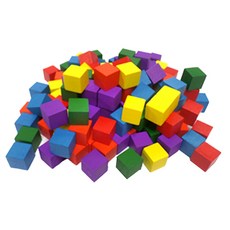 GabeFamily 1cm 彩色堆疊積木 200p, 混合顏色