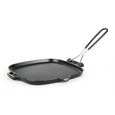 쿠첸프로피 무쇠 사각 그릴팬 24cm, 길이 23cm, 1개