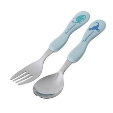 모던하우스 공룡 스푼 포크세트, 라이트블루, 1개