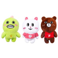 ANTS 寵物聲音毛絨毛絨玩具, 隨機發貨, 3片