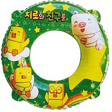미미월드 유아동용 치로와친구들 원형튜브 65, 혼합 색상, 1개