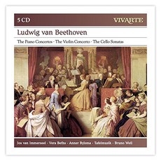 이메르세일/베스/빌스마/타펠무지크/브루노 바일 - 베토벤 피아노 협주곡 & 바이올린 협주곡/첼로 소나타 EU 수입반, 5CD