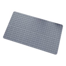 Block Mart 北歐風浴室防滑墊 68 x 38 cm, 灰色, 1個