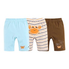 MOM&BAB 嬰兒螃蟹印花長褲3入組 G010BCMA002