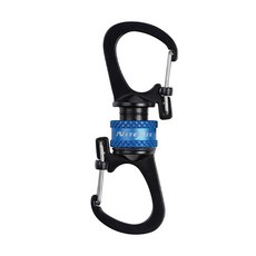 NITE IZE 旋轉磁力滑鎖登山扣, 藍色