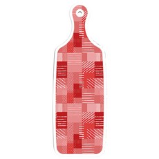 Roem Design 雙面設計上菜砧板 樹葉圖案, 雙色格紋, 1個