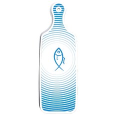 Roem Design 雙面砧板 森林圖案3, 魚線藍, 1個