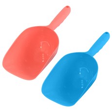 보라펫 소동물용 다용도 모래삽 대형 2종세트, 하늘, 주황, 1세트