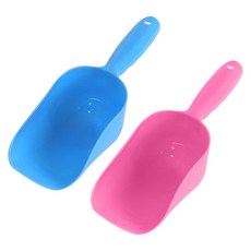 보라펫 소동물용 다용도 모래삽 중형 2종세트, 하늘, 핑크, 1세트