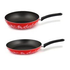 TVS 뮤사 프라이팬 2p 세트 인덕션 IH, 혼합 색상, 웍 27cm + 28cm, 1세트