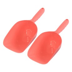 소동물용 다용도 모래삽 대형, 주황, 2개