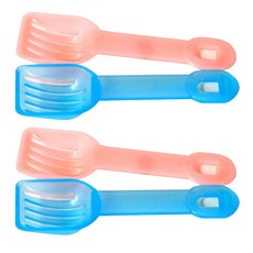 보라펫 소동물용 칼라 미니응가삽 핑크 2p + 하늘 2p, 혼합 색상, 1세트