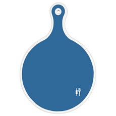Roem Design 雙面圓形上菜砧板, 深藍色 + 甜甜圈, 1個