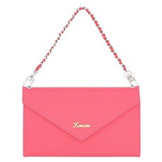 Lemano Saffiano十字紋拉鍊手提包手機殼