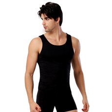 GearX 男款挺胸收腹圓領美體背心