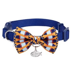 블루베리펫 반려동물용 피쉬 목줄, 블루, 1개