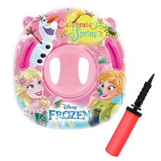 Winnie Coney 冰雪奇緣基礎款坐墊學步車+高端手泵隨機出貨, 混色, 1套