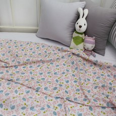 BED&DECO 印花棉紗毯, 黃色櫻桃款