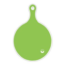 ROEM DESIGN 雙面圓形上菜砧板 淺綠色, 粉彩花朵圖案, 1個