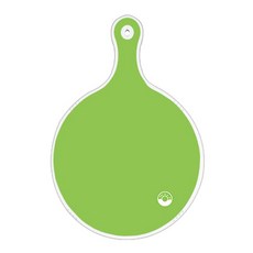 ROEM DESIGN 雙面圓形上菜砧板 淺綠色, 線條圓形, 1個