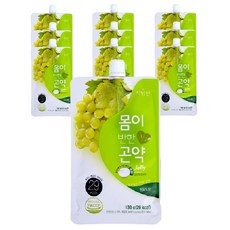 자담선 몸이반한 곤약젤리 청포도 맛, 130ml, 10개