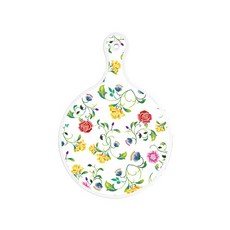 Roem Design 雙面圓形上菜砧板托盤 浪漫纖長玫瑰, 三葉草, 1個