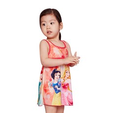 쿠기어드벤쳐 여아용 디즈니 프린세스 원피스 수영복 2종 세트 PR-4503