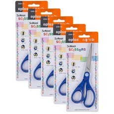 oplus 스쿨가위 소 COS-21, 혼합 색상, 5개입