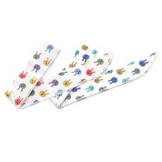 MIMIKID 孩童涼爽圍巾 野餐兔 2入組, 粉紅色，薄荷