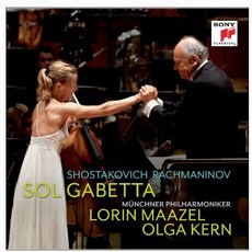 蕭斯塔科維契/拉赫曼尼諾夫 大提琴協奏曲1號 / 大提琴與鋼琴奏鳴曲 op. 19 - 索爾·蓋貝塔(Vc)/奧爾嘉·肯恩(P)/羅林·馬捷爾 歐洲進口版, 1CD