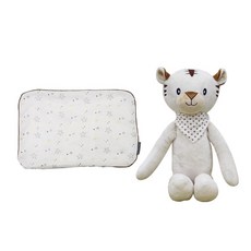 CONY BABY 安撫娃娃 白虎 40cm+流星抱枕, 1組